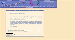 Desktop Screenshot of physiotherapie-wenzl.de